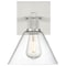 Access Lighting Port Nine Martini, Martini LED Wall Sconce, Brushed Steel Finish, Clear Glass 63143LEDDLP-BS/CLR - alternate 3